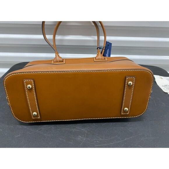 Dooney & Bourke Beacon Vachetta Leather Zip Tote TAN BROWN NWTS PURSE GORGEOUS - Picture 5 of 9